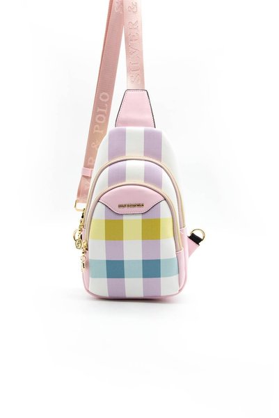 Silver Polo Silver & Polo Lilac - Pink Sp959 Geantă de talie pentru femei