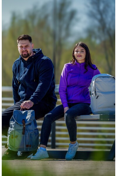 Masstex Hanorac mov Alaska pentru femei – 100% micropolar, glugă și fermoar