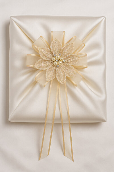 Dantelux Saray Gülü Bohça Süsleme Çiçeği - Kahverengi