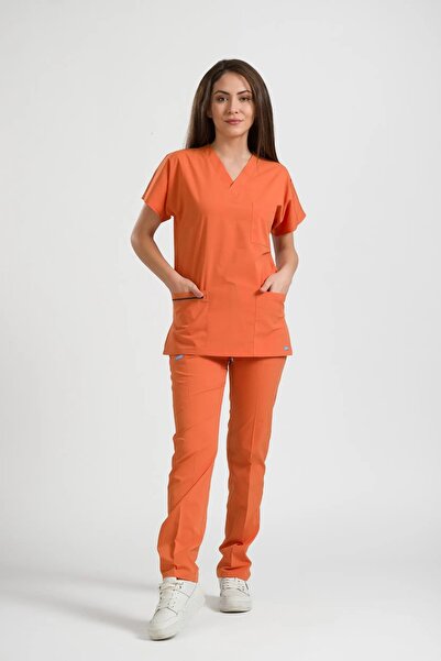 oksijen uniform OxyFlex الكلاسيكي - برتقالي - (بدلة للجنسين)