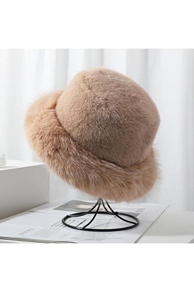 Axesoire 14623-1 Peluş Vizon Kalpak Şapka