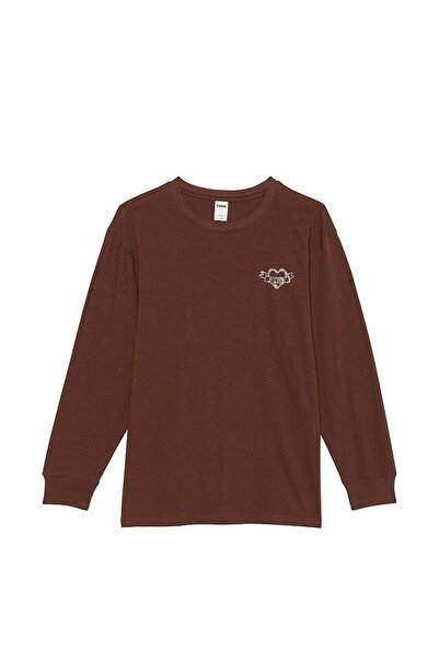 PINK Kampüs Pamuklu Uzun Kollu Tişört