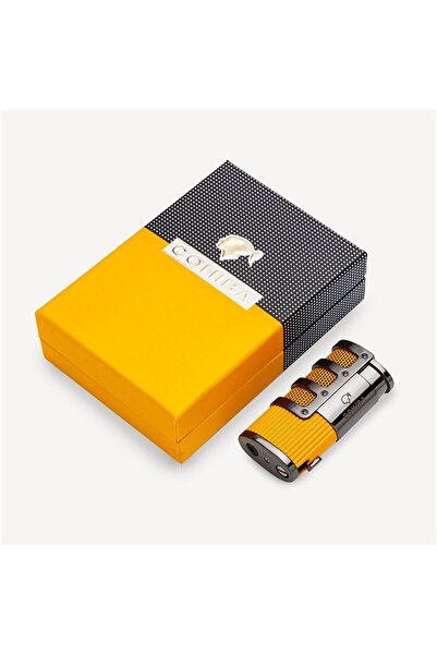 COHİBA Cohiba Classics Üç Torch Delicili Puro Çakmağı Sarı