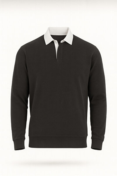 Valiberta Ανδρικό φούτερ από πλεκτό ύφασμα Luis Polo Yaka Thessaloniki - NeftiYeşili