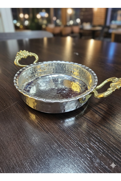 Zinnun Copper 3-Piece Tin-Coated Breakfast Snack Bowl 12 cm