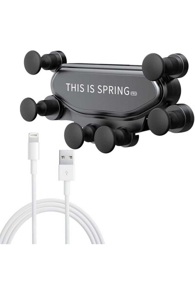 Mercaton Suport auto pentru telefon cu clemă de ventilație, rotire 360° + cab...