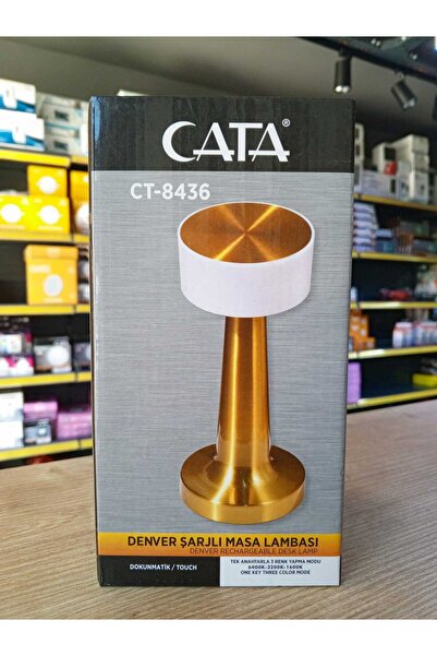 Cata CT-8436 Aydınlatma Denver Şarjlı Masa Lambası DOKUNMATİK