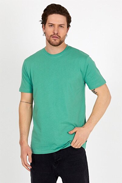 DK DAKSEL Ανδρικό μπλουζάκι από βαμβάκι Çağla Color Regular Fit