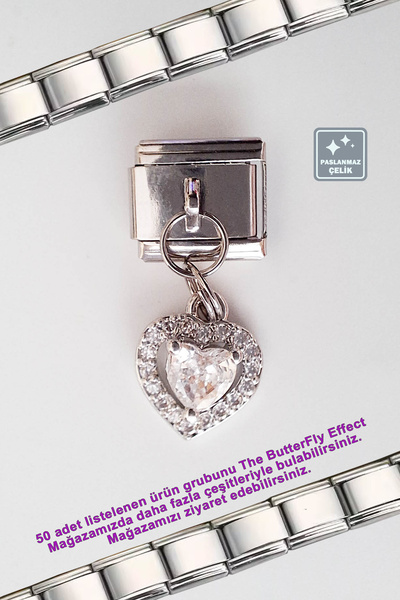 Miss TBee Italian Steel Bracelet - Single Charm