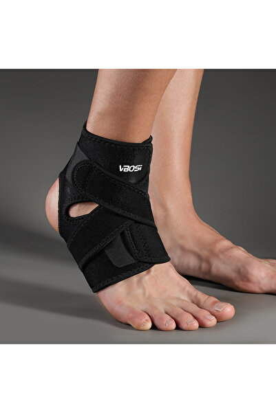 Choice دعامة كاحل قابلة للتعديل مصنوعة من النيوبرين باللون الأسود مقاس واحد (45-85 كجم) 8321