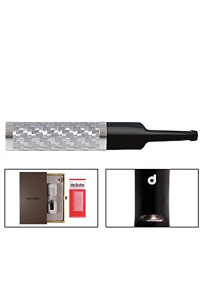 DENİCOTEA 25007 Karbon Filtreli 6-9mm Lüks Slim Sig.Ağızlığı Karbon Silver