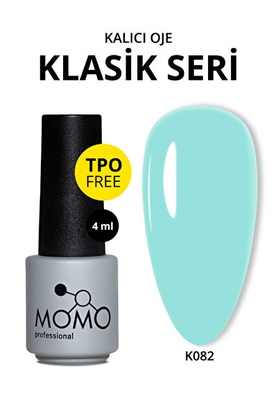 MOMO professional Kalıcı Oje K082, Turkuaz, 4 ml, TPO- FREE