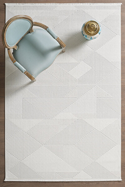 Mariesse Home Naturel Bukleli Yumuşak Dokulu Iskandinav Dokuma Halı