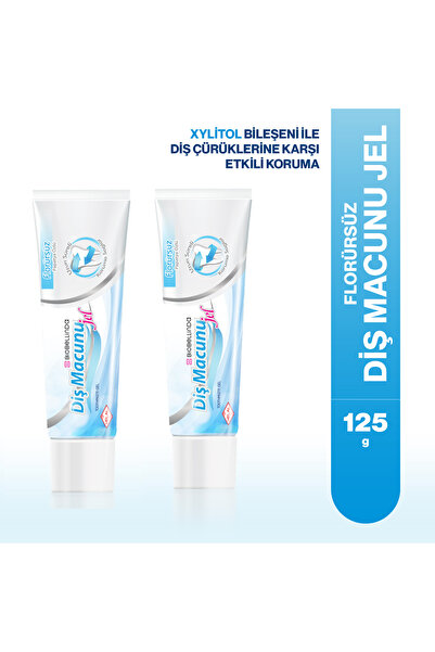 BioBellinda Florürsüz Diş Macunu Jel 125 Gr | Papatya Özlü 2 Adet