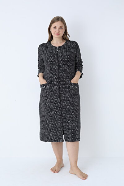 ROMEO LİFE Γυναικείο φόρεμα με μοτίβο από βαμβακερό βισκόζη 8050