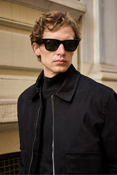 Danger Erkek Pamuklu Cepli Mont Ceket Siyah