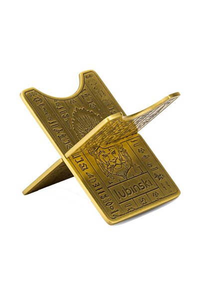 Lubinski Özel Kabartma Motifli Puro Sehpası Gold