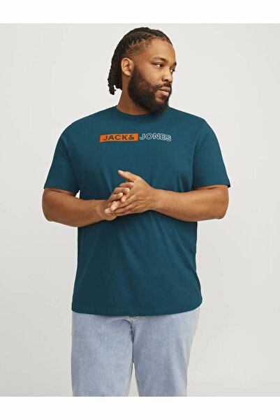 Jack & Jones Plus Tricou cu logo Jjecorp verde pentru bărbați Play Ss O-n Noo...
