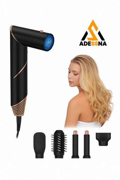 OEM Uscător de păr multifuncțional 5-în-1 cu tehnologie cu ioni negativi, 1000 W, Adessna