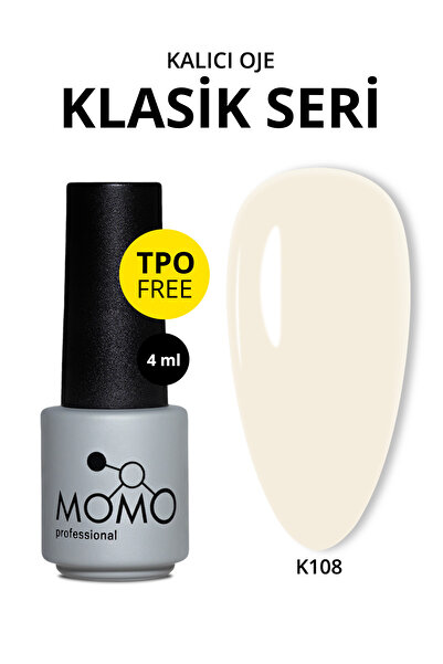 MOMO professional Kalıcı Oje K108, Light Butter Yellow, 4 ml, TPO- FREE