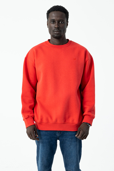 JB John Borners Мъжка велосипедна блуза с бродерия JB, 3 нишки, червена - 5405