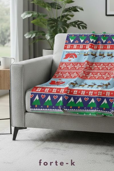Fortek Home Digital Printed Fleece Blanket - Tv Blanket - Fleece Blanket
