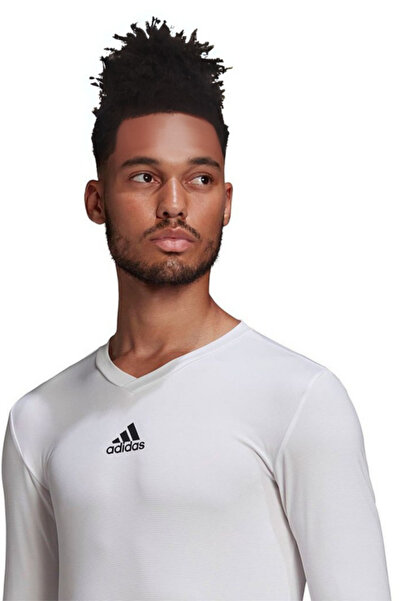 adidas Ανδρικό μπλουζάκι προπόνησης με μακρυμάνικο ποδόσφαιρο Team Base Tee Gn5676 Λευκό