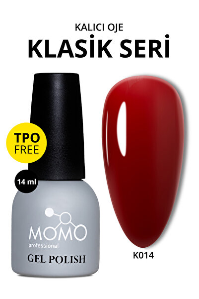 MOMO professional Kalıcı Oje K014, Açık Vişne Çürüğü, 14 ml, TPO- FREE