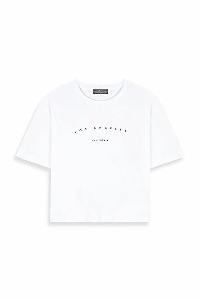 Ltb Crop Λευκό T-shirt