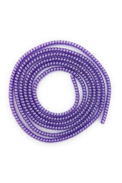 SPELT Şarj Aleti Kablosu Kablo Kordon Koruyucu Spiral Sarma Kılıf Koruma Mor Glitter