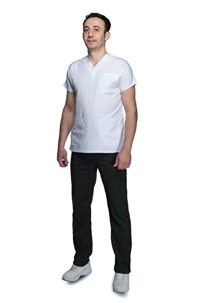 Sarıçiyil Üniforma Uniforma de asistent medical (alpaca alb negru)