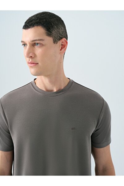 Loft Ανδρικό Anthracite Lf 2038850 Off White Tshirt LF2038850