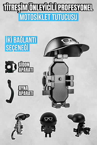 asua Titreşim Önleyici Otomatik Tuşlu Motorsiklet Bisiklet Tutacağı Gidon Ayn...