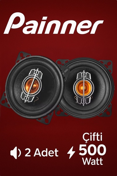 Painner Ben Audıo Çifti 500 Watt 10 Cm Araba Oto Hoparlör Tweeter’lı Kutu İçe...