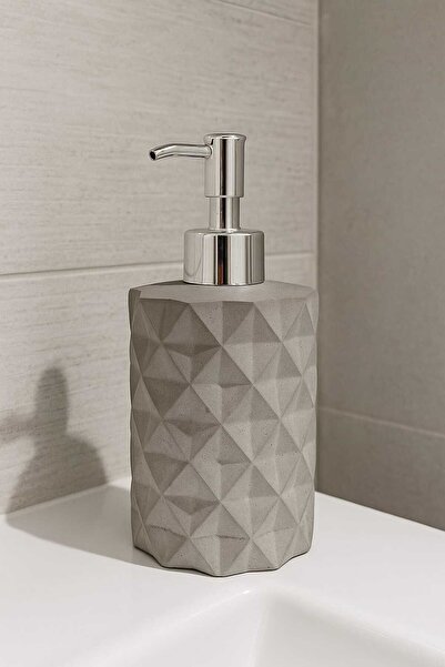 Concrete Chrysanthemum Pattern Liquid Soap Dispenser