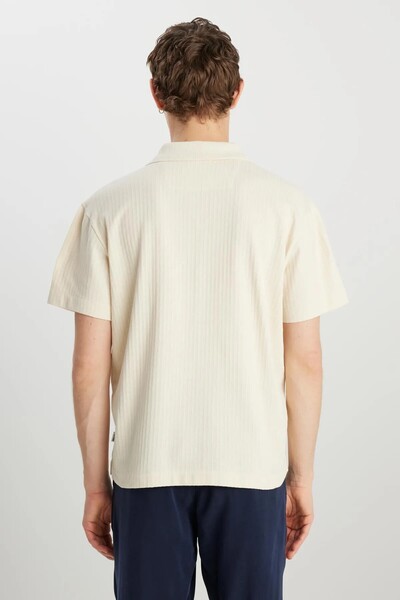 WRANGLER Men's Ecru Wrangler Men's Regular Fit Polo W 2510464813 Polo T-Shirt W 2510464813 -Lightyello