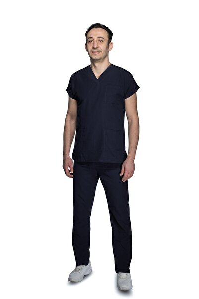 Sarıçiyil Üniforma Uniforma medicinske sestre (mekana Sa likrom tamnoplava)