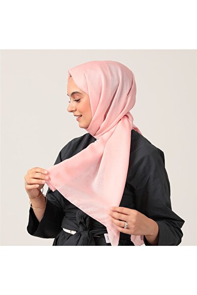 ipekistanbul Şal din şifon Janjanlı - Roz bomboană
