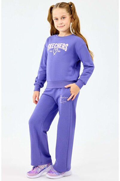 SKECHERS G Lw Fleece Sweatpant SK2520004 Kız Çocuk Eşofman Altı MOR