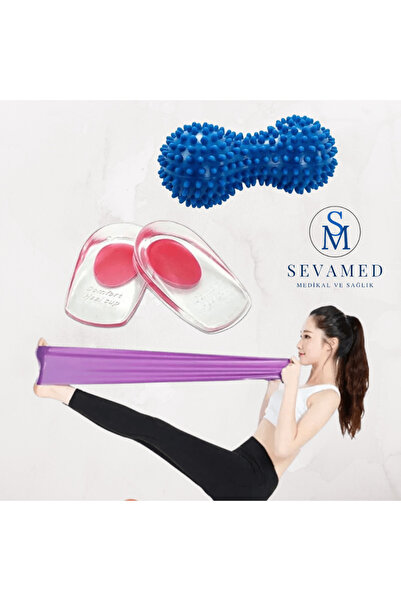 kırmed Topu Dikeni İçin Set Egzersiz Yoga Lastiği Dikenli Masaj Topu ve Yumuş...