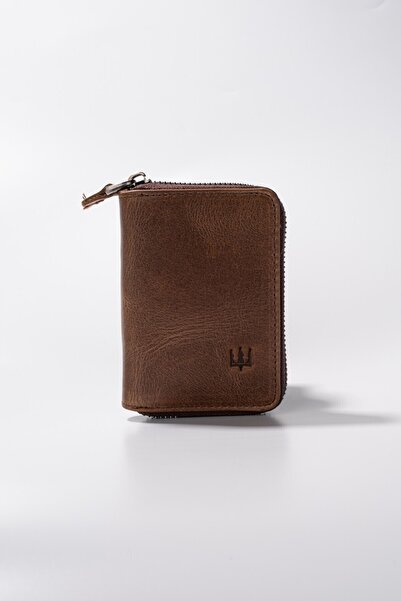 Getto Deri Walker Hakiki Deri Kişiye Özel İsim Baskılı Minimal Cüzdan