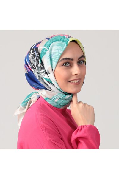 ipekistanbul Памук Іпек Ешарп - Тропік Десен - Сакс Мавісі