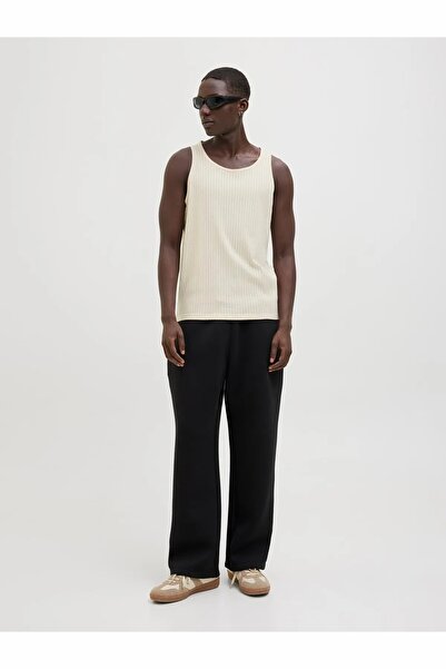 Jack & Jones Men's Ecru Jcoinfinity Rib Tank Top Undershirt 12277751-Clouddanc