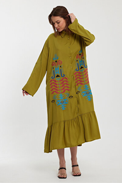 bacc Women's Long Length Woven Shirt Bcvl-24954 Large Size Comfortable Kalipad