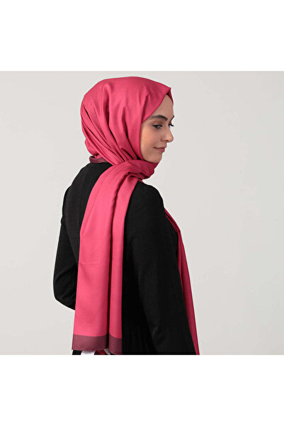 ipekistanbul Şal din mătase din bumbac - Şal de culoare solidă - Fuchsia