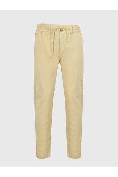 Ltb Men's Beige Panama Trousers 0122547031250260000-12906
