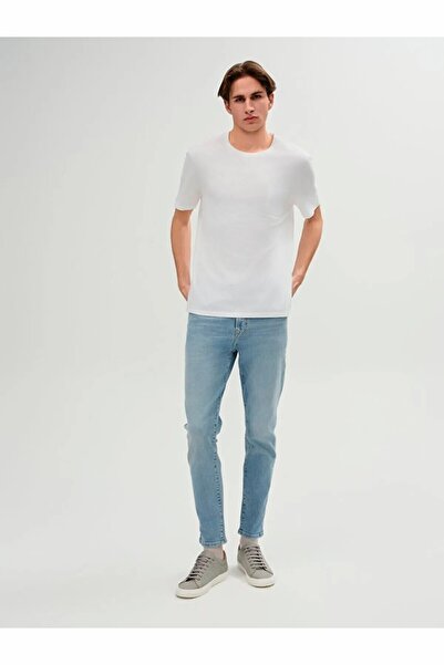 Ltb Basic Crew λαιμόκοψη κοντό μανίκι κανονικό λευκό μπλουζάκι