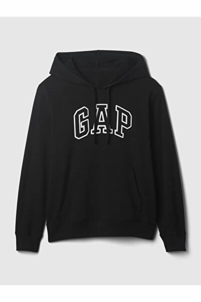 GAP Дамски суитшърт от черен хавлиен плат с лого