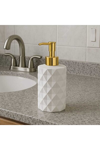 KARRA Δοχείο υγρού σαπουνιού από σκυρόδεμα με κρυστάλλινο σχέδιο