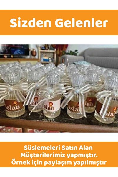 Sizeuyduk 100 Adet 50 ml Paris24 Dezenfektan Kolonya Parfüm Hediyelik Nikah Nişan Düğün Için Boş Plastik Şişe